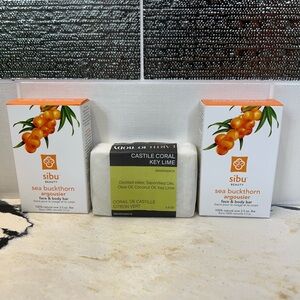 Sibu Beauty Sea Buckthorn Face & Body Bars - New / Sealed